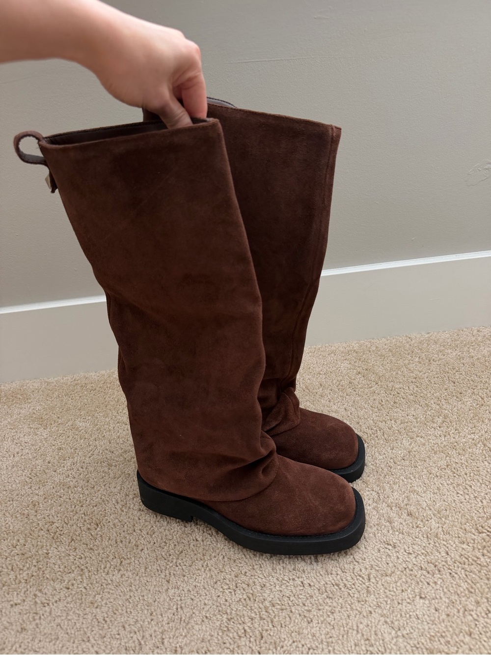 SCHUTZ Keira Up Cloak Brown Boots